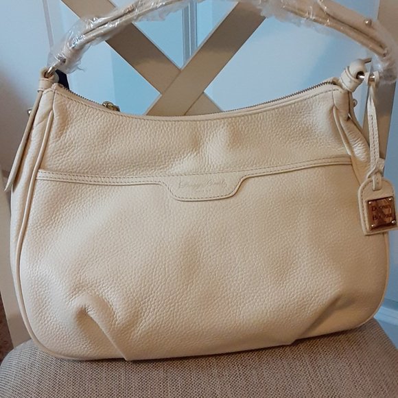 Vintage Pebble Leather East/West Collins Hobo Bag